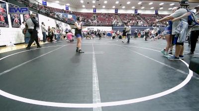 110 lbs Quarterfinal - Juel Ross, Harrah Little League Wrestling vs PAISLEY MARSH, Noble Takedown Club