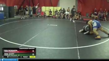 285 lbs Semis & 1st Wb (8 Team) - Deke Scott, Cambridge-Isanti Blue vs Max Dickinson, Ankeny Centennial A