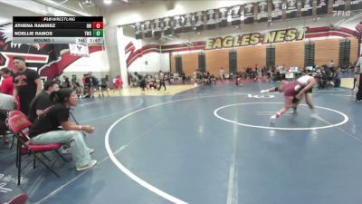105 lbs Round 1 - Athena Ramirez, Relentless Wrestling vs Noellie Ramos, Threshold Wrestling Club