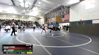 138 lbs Cons. Round 5 - Jed Jackson, Rim Of The World vs Elijah Flores, Santa Fe