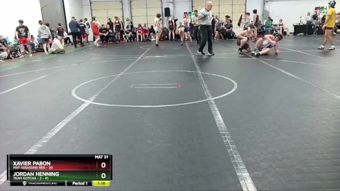 210 lbs Round 4 (8 Team) - Xavier Pabon, Mat Assassins Red vs Jordan ...