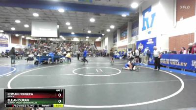 106 lbs Champ. Round 1 - Elijah Duran, Golden Valley (Bakersfield) vs Roman Fonseca, Gilroy