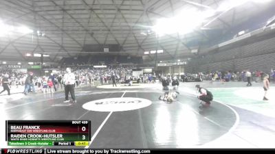 70 lbs Quarterfinal - Beau Franck, NorthEast 509 Wrestling Club vs Raiden Crook-Hutsler, White River Hornets Wrestling Club