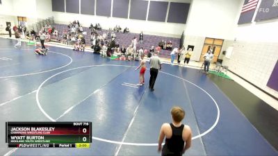 110 lbs Round 3 - Wyatt Burton, Highland Youth Wrestling vs Jackson Blakesley, Champions Wrestling Club