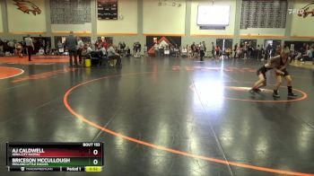 B-17 lbs Semifinal - Aj Caldwell, Iowa City MatPac vs Briceson McCullough, Midland Little Eagles