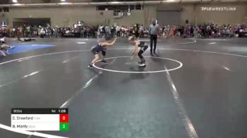 80 lbs Prelims - Caleb Crawford, Team Tulsa vs Brogan Monty, Beloit WC