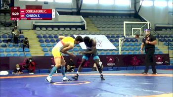 67 kg Semifinal - Calebe Correa Ferreira, Brazil vs Xavier Tramain Johnson, United States