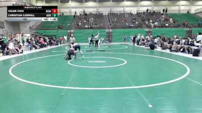 126 lbs Round 1 (16 Team) - Christian Carroll, Harrison vs Caleb Choi, North Gwinnett