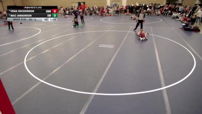 8U - L Quarters - Veda Seckerson, Chatfield Wrestling vs Mac Anderson, Elk River Wrestling