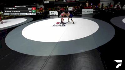 Cons. Round 5 - Caiden Avila, Madera High School Wrestling vs Joseph Gonthier, Reign Wrestling Club