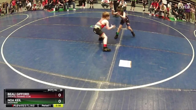 58 lbs 1st Place Match - Beau Gifford, Aniciete Training Club vs Noa ...