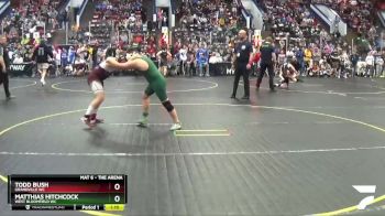 130 lbs Semifinal - Matthias Hitchcock, West Bloomfield WC vs Todd Bush, Grandville WC