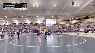 A 113 lbs Quarterfinal - Gabriel Oakley, Greeneville High School vs Ryley Correll, Eagleville High School