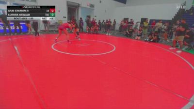 155 lbs Cons. Semi - Julie Cimarusti, Legacy WC vs Aurora Oswald, Threshold Wrestling Club