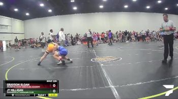 96 lbs Round 3 - Grayson Sloan, PALMETTO STATE WRESTLING ACADEMY vs Jt Milligan, Summerville Takedown Club