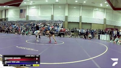 106 lbs Semifinal - Brianne Graves, OH vs Grace Von Loh, TN