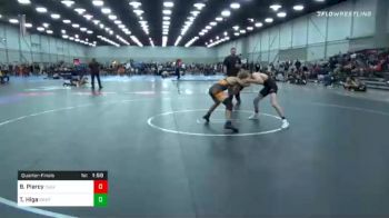 126 lbs Quarterfinal - Brody Piercy, Culver Mat Club vs Tanner Higa, Grapplers Hi