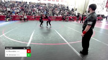 165 lbs Semifinal - Amada Moundele, Lowell vs Marisol Almanzar, Greater Lawrence