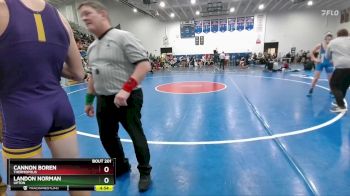 120 lbs Quarterfinal - Cannon Boren, Thermopolis vs Landon Norman, Upton
