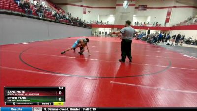 144 lbs Round 1 - Zane Mote, North Richland Hills Birdville vs Peter Tang, San Antonio Johnson