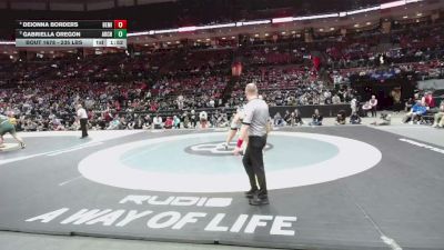235 lbs 1st Place Match - Deionna Borders, Berea-Midpark vs Gabriella Oregon, Archbold