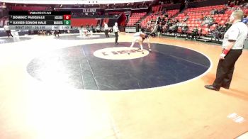 2A 106 lbs Champ. Round 1 - Dominic Pasquale, Elmhurst (IC Catholic) vs Xavier Sonon Hale, Mascoutah