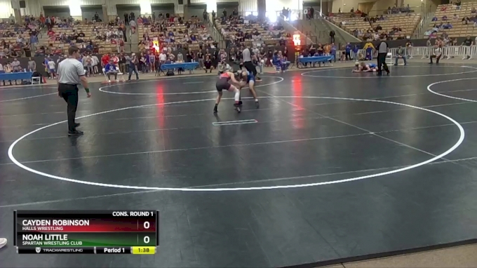 120 lbs Cons. Round 1 - Cayden Robinson, Halls Wrestling vs Noah Little ...