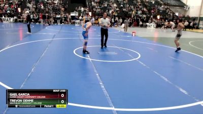 125 lbs Champ. Round 2 - Gael Garcia, Cloud County Community College vs Trevon Oehme, Southeast Community College