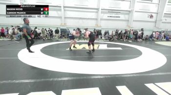 205 lbs 7th Place - Mason Hicks, WV vs Carson Pearce, WV