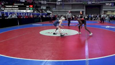 7A 113 lbs Quarterfinal - Phoenix Ayers, Central vs Jameson Thomas, Oak Mountain