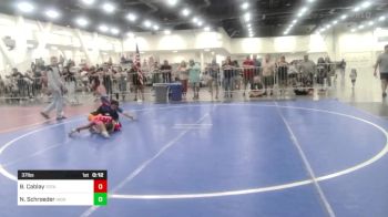 37 lbs 5th Place - Brielle Cablay, Total Kaos vs Nathan Schroeder, High Plains Thunder