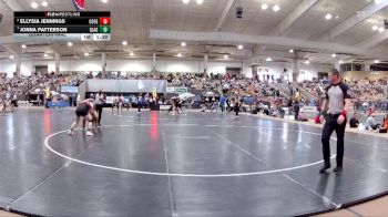 Girls 185 lbs Quarterfinal - Jonna Patterson, Blackman High School vs Ellysia Jennings, Coffee Co. Central High School