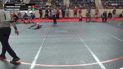 50_B lbs Round Of 32 - Grayson Koons, Canon-McMillan vs Carson Currie, West Branch