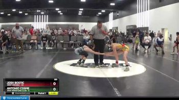 80 lbs Round 2 (8 Team) - Josh Bostic, West Virginia vs Antonio Cosme, Zeus Wrestling Club