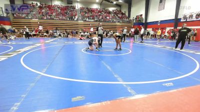 140 lbs Consi Of 8 #2 - Amariyah Hines, Broken Arrow vs Caitlin Cooper, Ponca City Girls