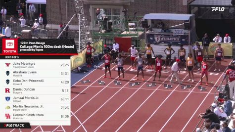 Men's 100m, Finals 3