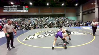 138 lbs Semifinal - Preston Stevens, Shasta vs John Henderson, Harrisburg