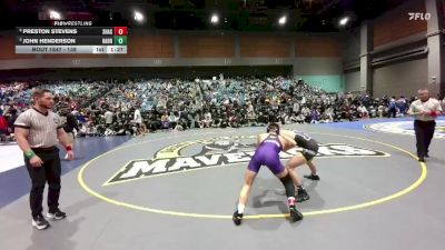 138 lbs Semifinal - Preston Stevens, Shasta vs John Henderson, Harrisburg