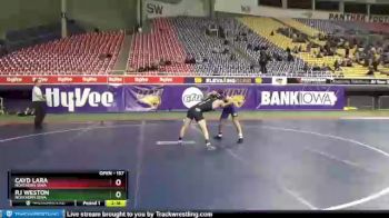 157 lbs Quarterfinal - Cayd Lara, Northern Iowa vs Rj Weston, Northern Iowa