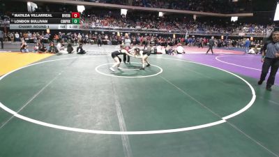 5A 120 lbs Champ. Round 1 - London Sullivan, Cedar Park vs Matilda Villarreal, Brownsville Rivera
