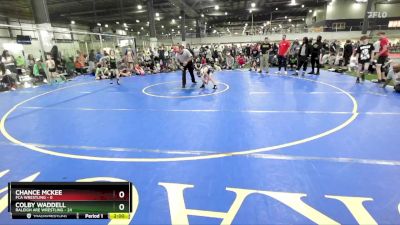 65 lbs Finals (2 Team) - Colby Waddell, RALEIGH ARE WRESTLING vs Chance McKee, FCA WRESTLING