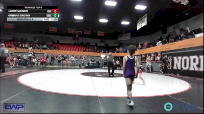 52 lbs Semifinal - Jaxxe Madrid, Chickasha Wrestling vs Gunnar Brown, Duncan Demon Wrestling