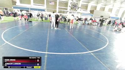 144 lbs Cons. Round 4 - Ivan Arias, CA vs Jordon Larson, OR