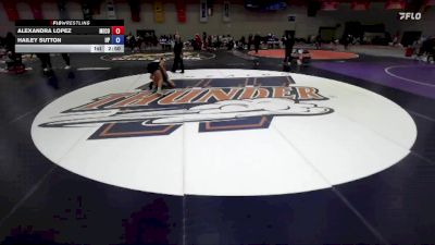 160 A Champ. Round 1 - Hailey Sutton, University Of Providence vs Alexandra Lopez, Menlo College