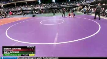 6A - 128 lbs 5th Place Match - Sabrina Cervantes, San Antonio LEE vs Elena Gutierrez, Klein Cain
