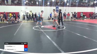 97 kg Round Of 32 - Thomas Godbee, West Point Wrestling Club vs Zane Hitchcock, Cincinnati RTC
