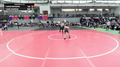 175 lbs Quarterfinal - Justin Duhancik, Stratford vs Luke Chapman, Montville/Plainfield