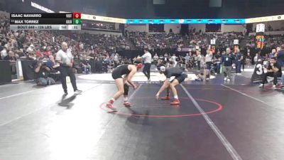 126 lbs Consi Of 16 #2 - Isaac Navarro, Vista (SD) vs Max Torrez, Gilroy (CC)