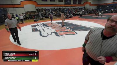 125 lbs 5th Place Match - Jase Van Pelt, Cornell College vs Fred Luchs, Rhode Island