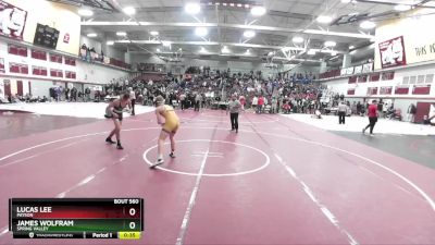 138 lbs Cons. Round 4 - James Wolfram, Spring Valley vs Lucas Lee, Payson